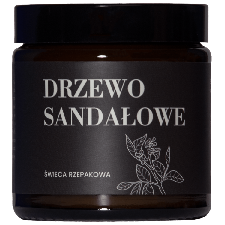 Świeca zapachowa Drzewo Sandałowe z relaksującą nutą.