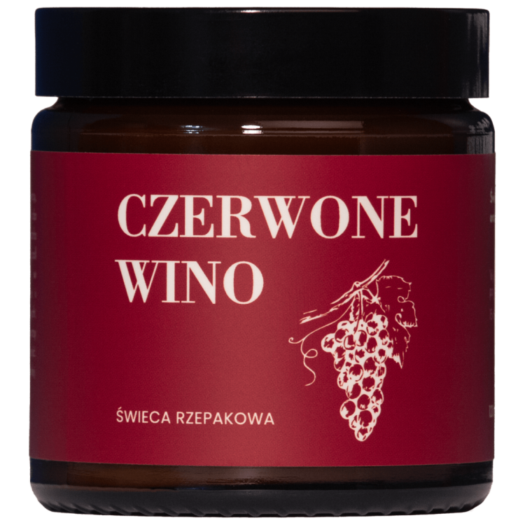 Świeca o zapachu czerwonego wina – aromatyczny relaks.