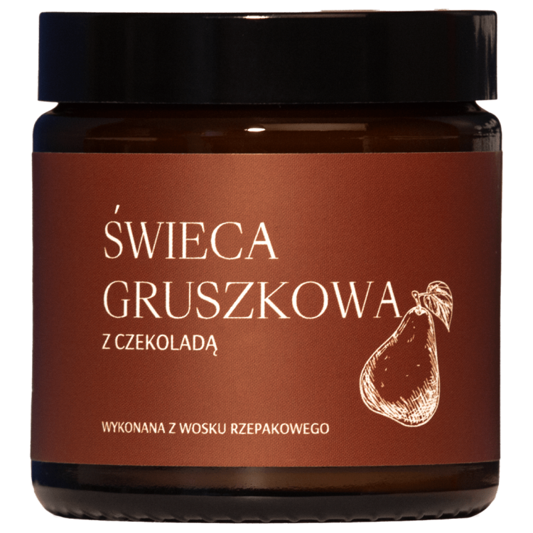 Świeca o zapachu gruszki z czekoladą – słodka przyjemność.